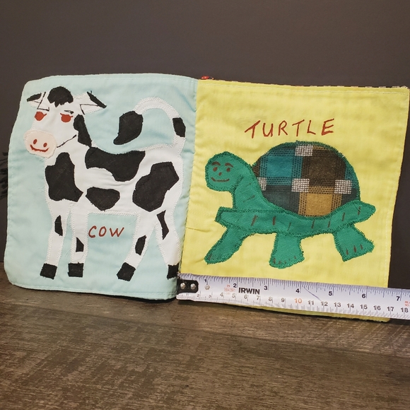 Cloth Book Handmade Vintage Toddler Activity Animal 1960-1970 - Picture 4 of 5